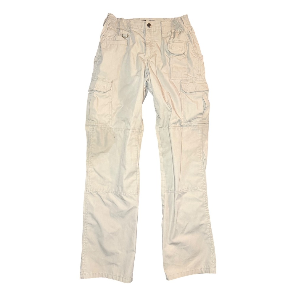 5.11 Tactical 64360 Cargo Pants Womens 4 Long Khaki Ripstop Utility